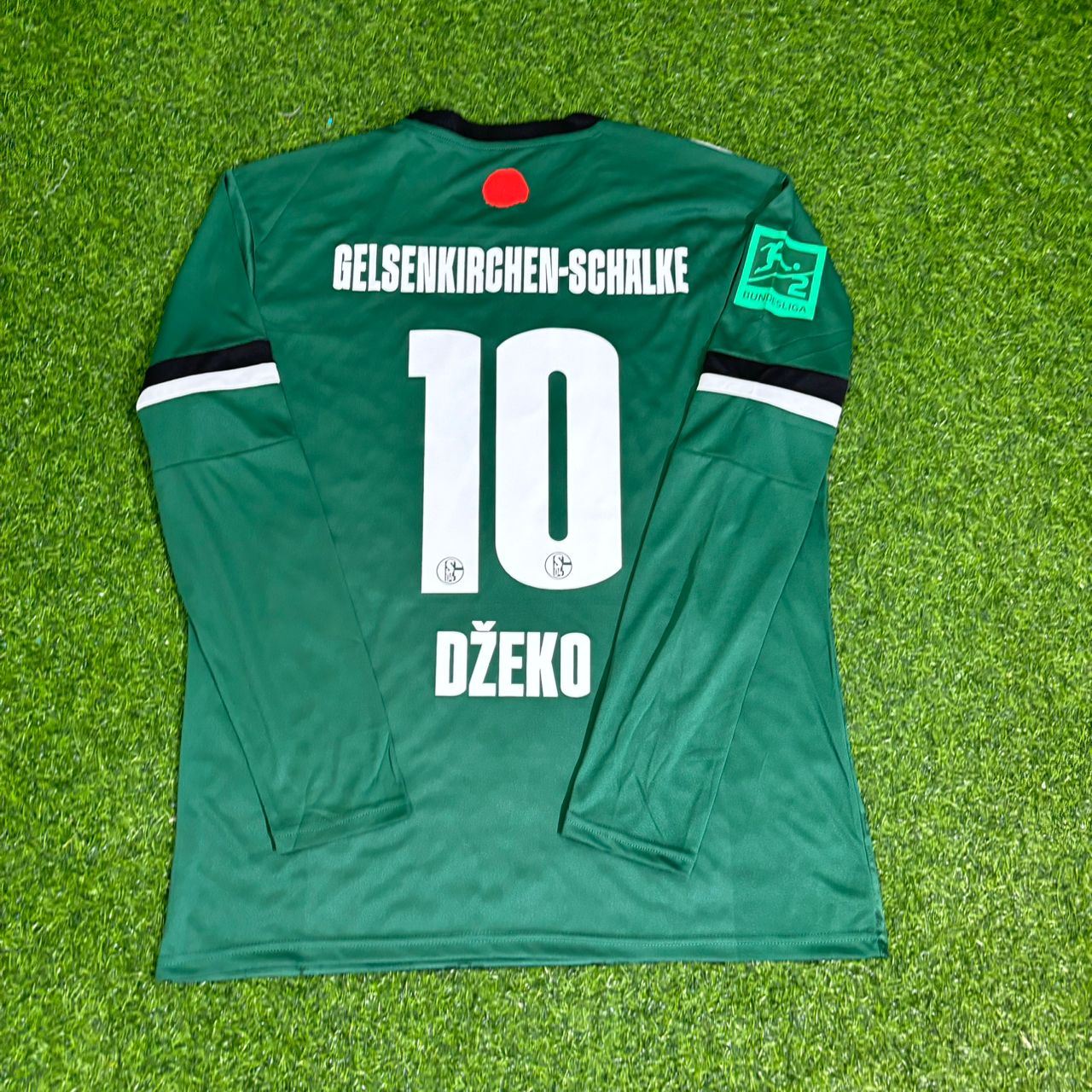 実着用セリエA bari schalke 04 長袖 EdinDzeko10-
