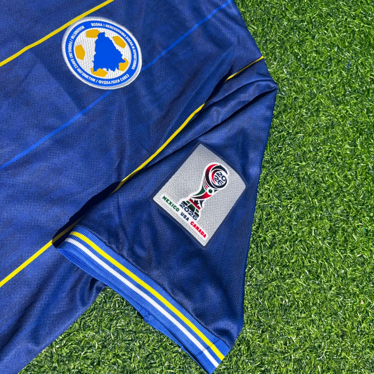 Tarik Muharemovic Bosnia and Herzegovina 2026 World Cup Blue Football Jersey