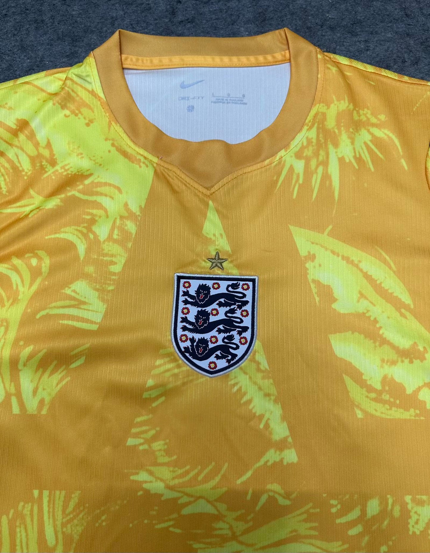 Jordan Pickford England Goalkeeper 2026 World Cup Yellow Football Jersey