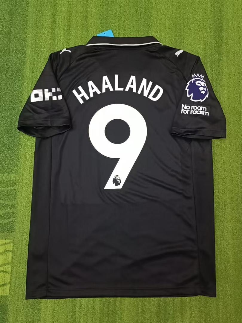 Erling Haaland Manchester City Away Black New Season 2026 Jersey Trikot Maillot Soccer Shirt