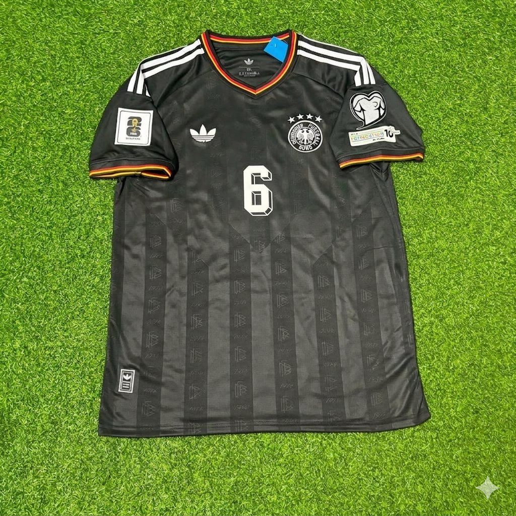 Joshua Kimmich 6# Germany 2026 World Cup Black Style Football Jersey Trikot