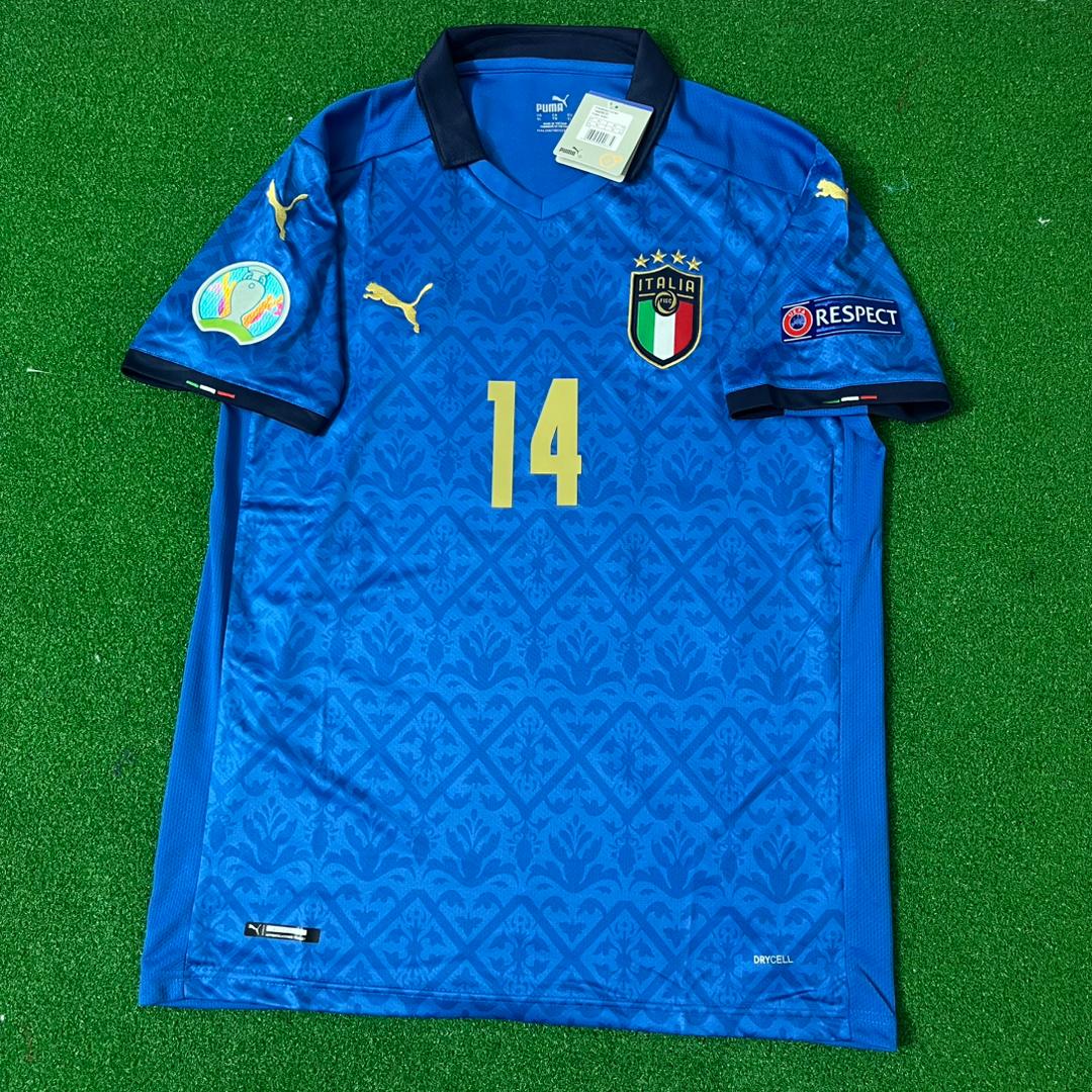 Federico Chiesa – Italy EURO 2020 Final Retro Soccer Jersey – | Trikot | Maillot Soccer Shirt