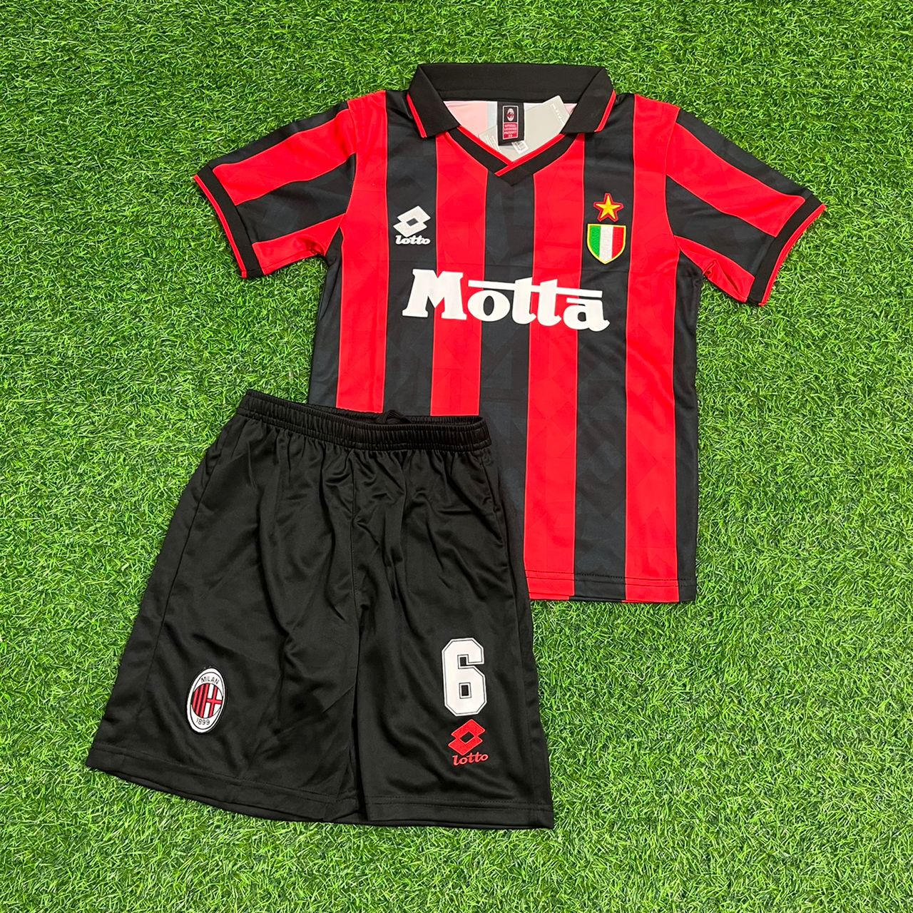 Franco Baresi AC Milan 1993 1994 Retro Kids Soccer Jersey Kinder Trikot Soccer Shirt