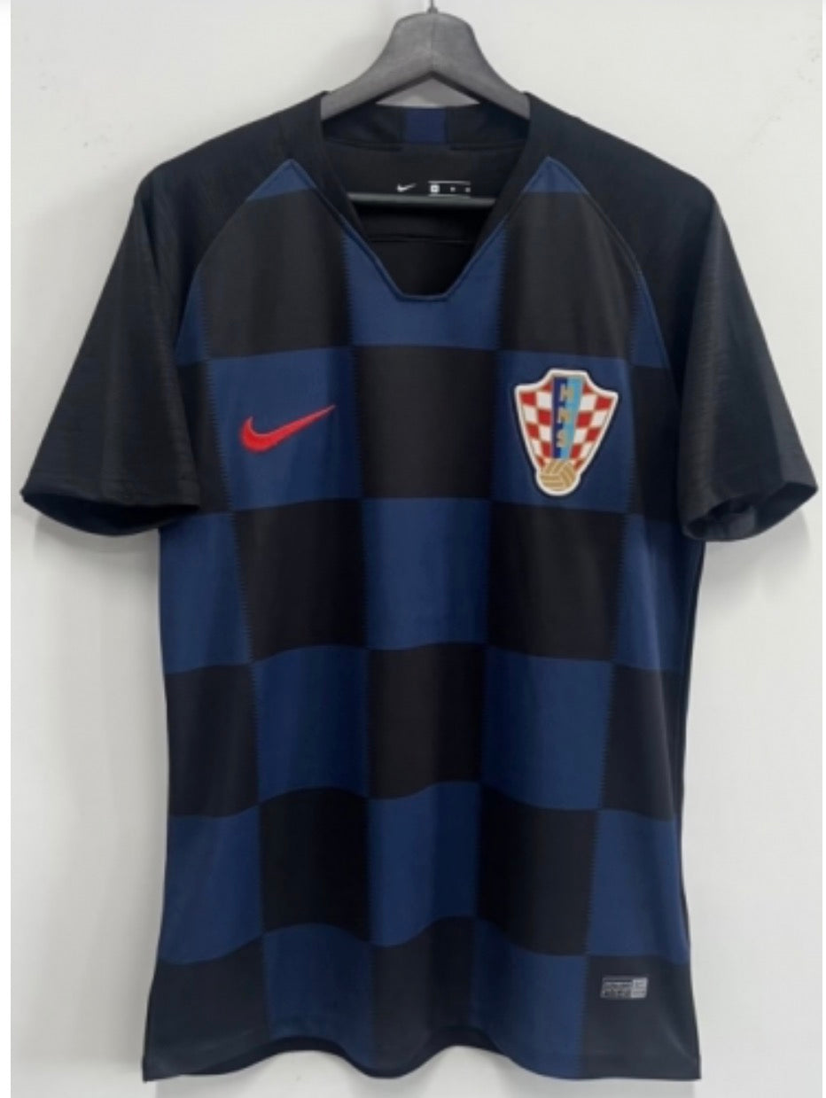 Retro Croatia 2018 Away Football Jersey