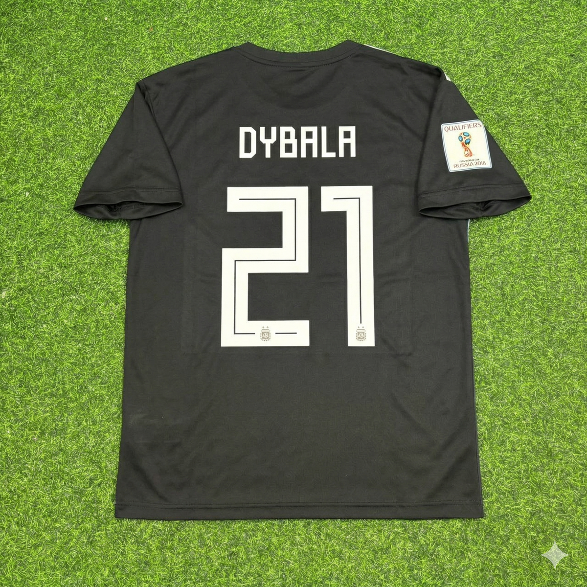 Paulo Dybala Argentina 2018 World Cup Black Retro Football Jersey