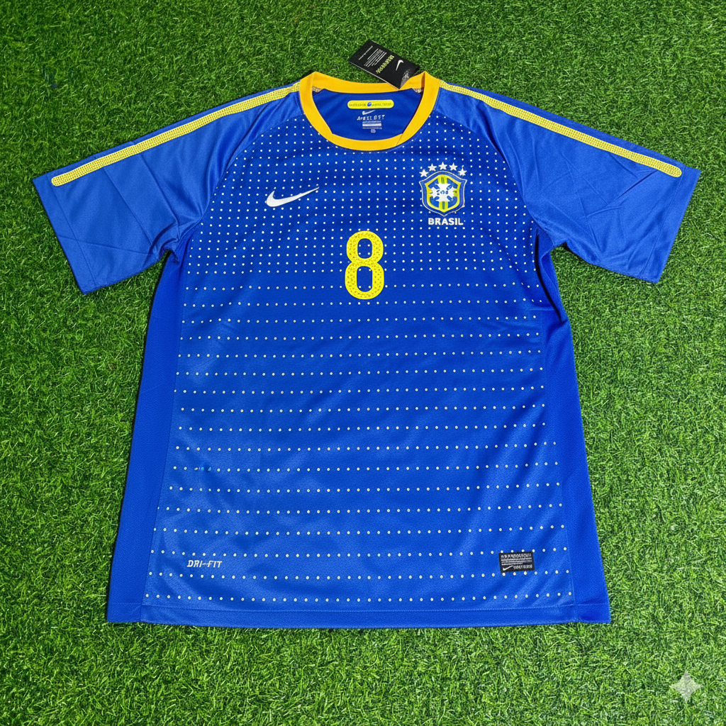Socrates Brazil Retro Blue Jersey Trikot