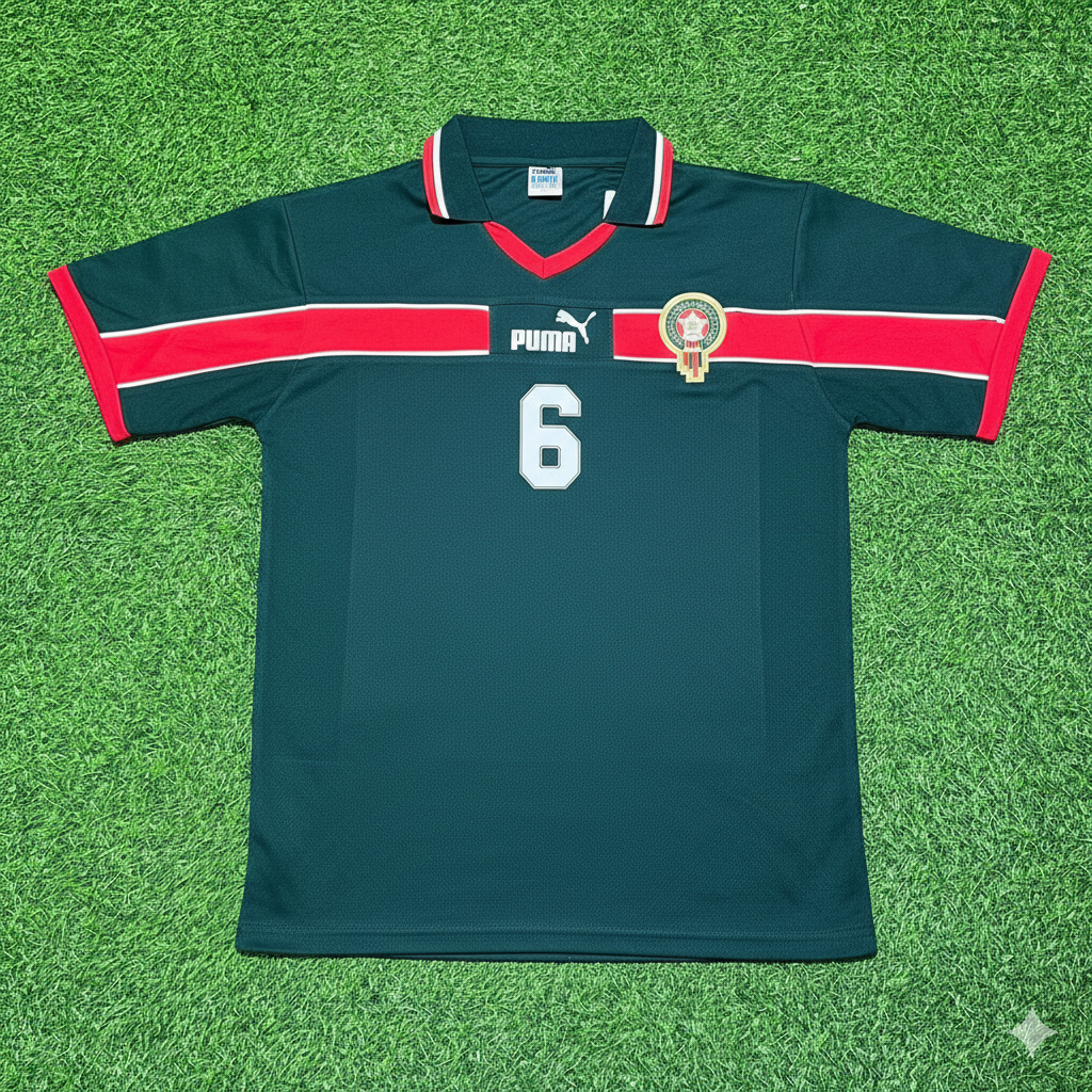 Romain Saïss Morocco Home Retro Football Jersey