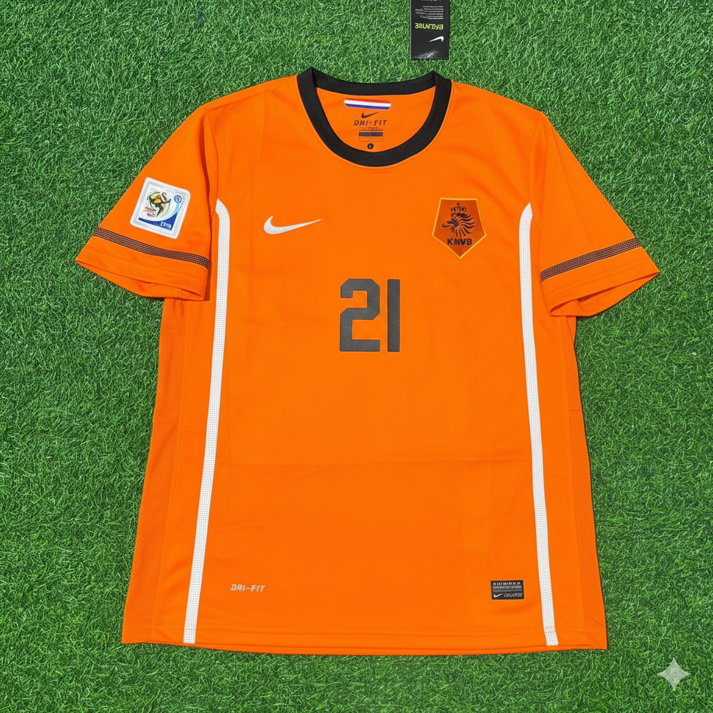 Ryan Babel Netherlands 2010 World Cup Final Football Jersey Kit