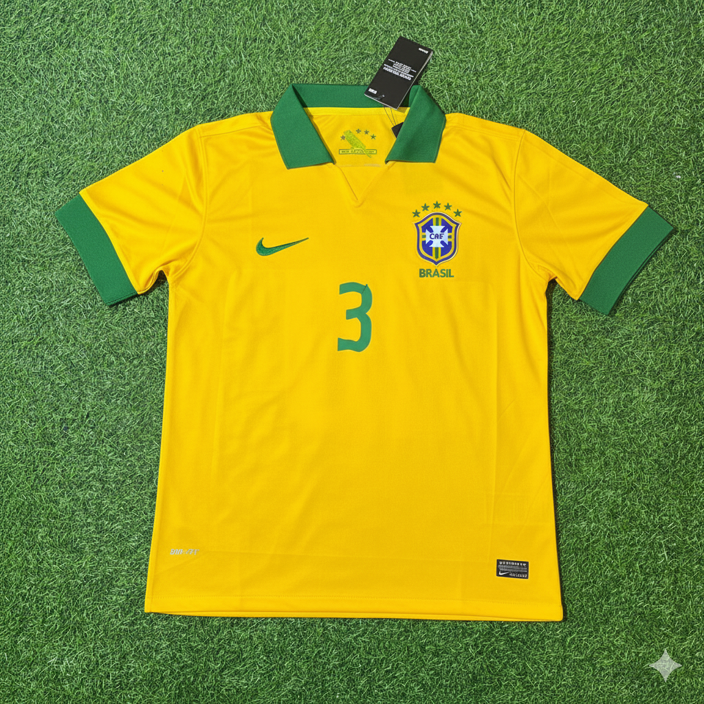 Lucio Brazil Retro Football Jersey Kit