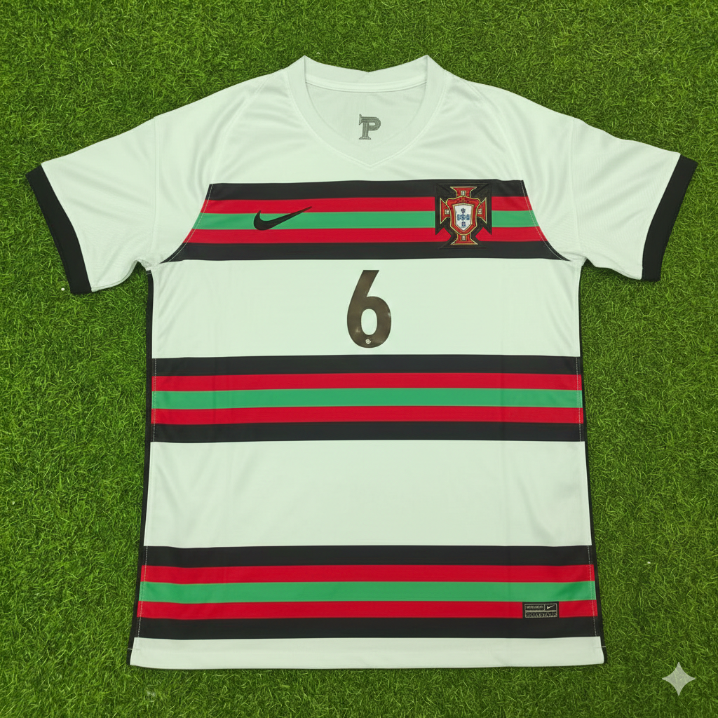 Jose Fonte Portugal EURO 2020 Retro Away Football Jersey