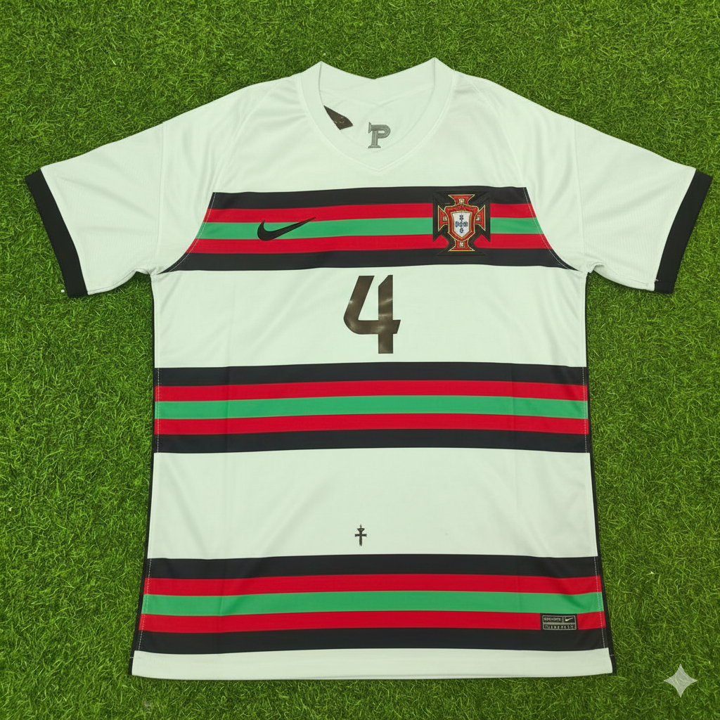 Ruben Dias Portugal EURO 2020 Retro Away Football Jersey