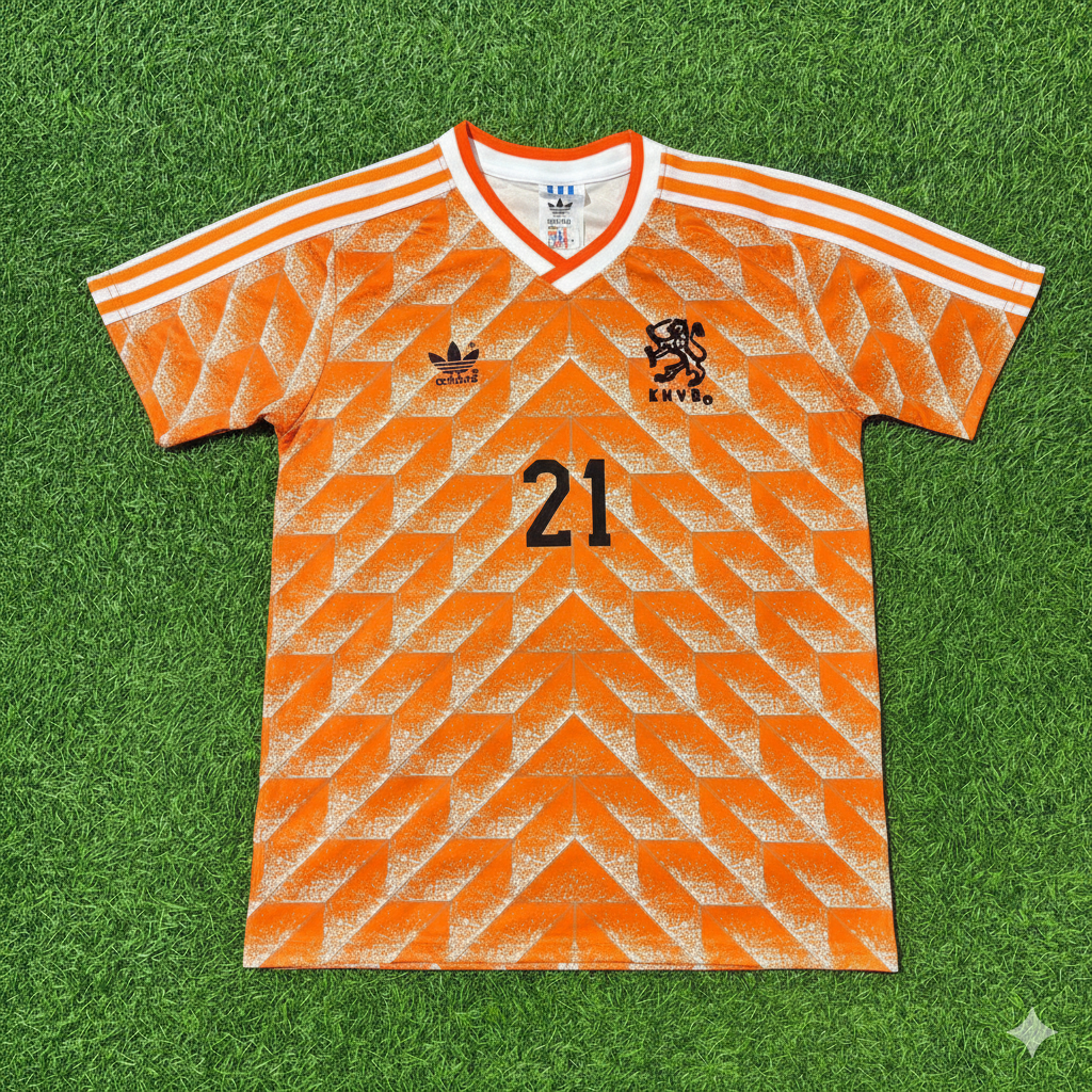 Frenkie de Jong Netherlands Home Retro Football Jersey Kit