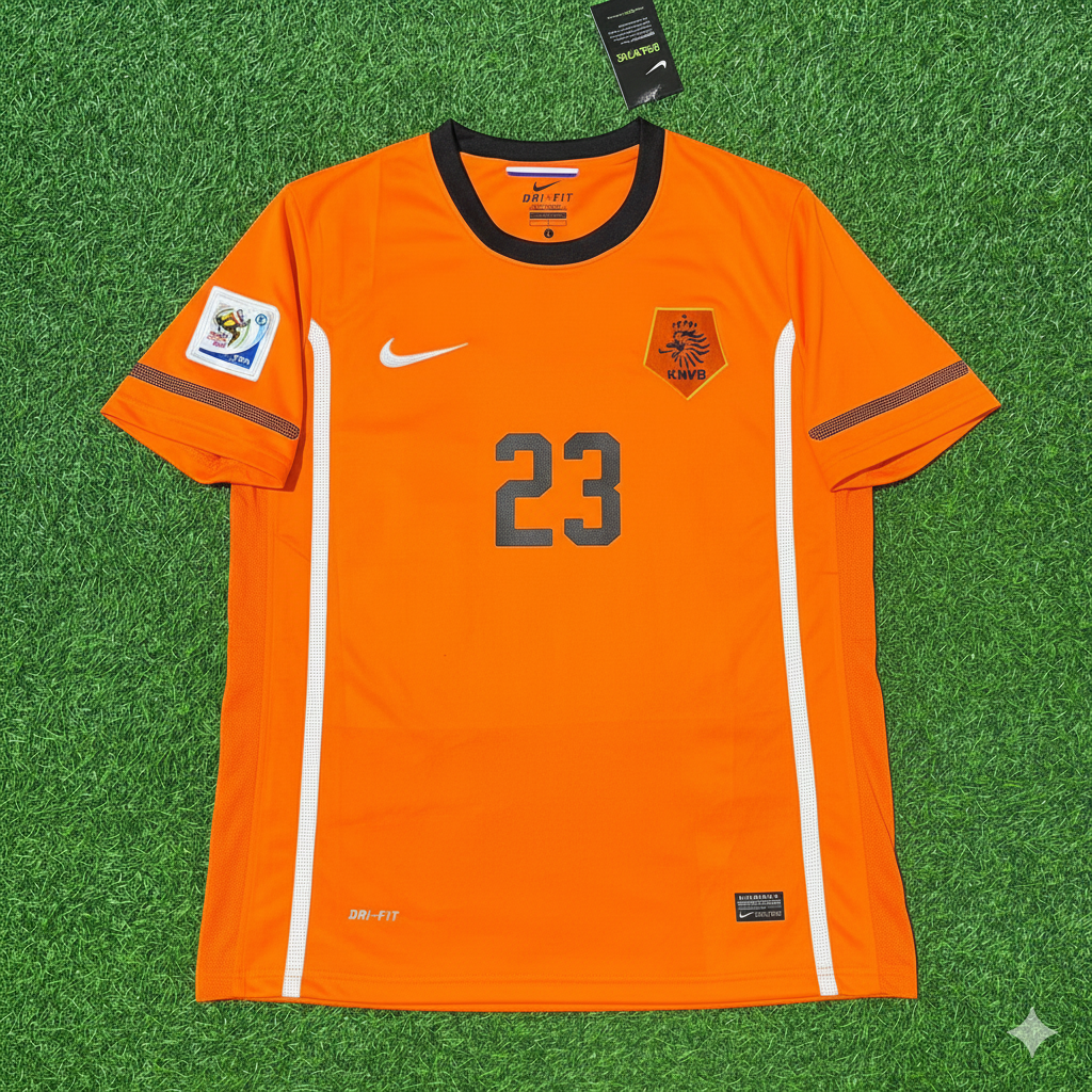 Rafael van der Vaart Netherlands 2010 World Cup Final Football Jersey Kit