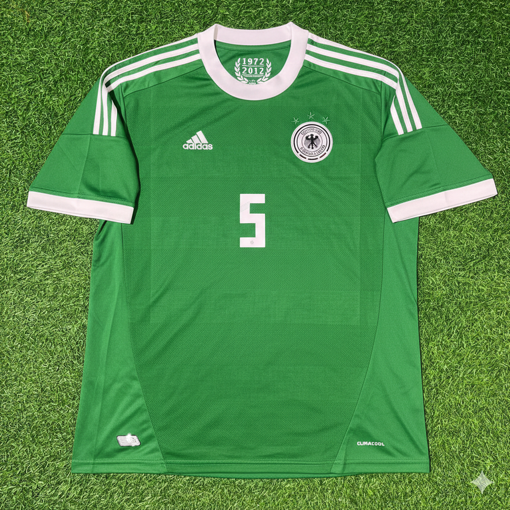 Mats Hummels Germany EURO 2012 Green Retro Football Jersey