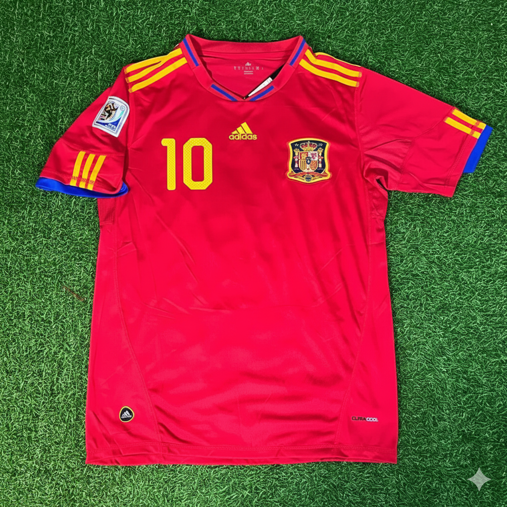 Cesc Fabregas 10 – Spanien WM 2010 Retro-Trikot – | Trikot | Maillot Soccer Shirt
