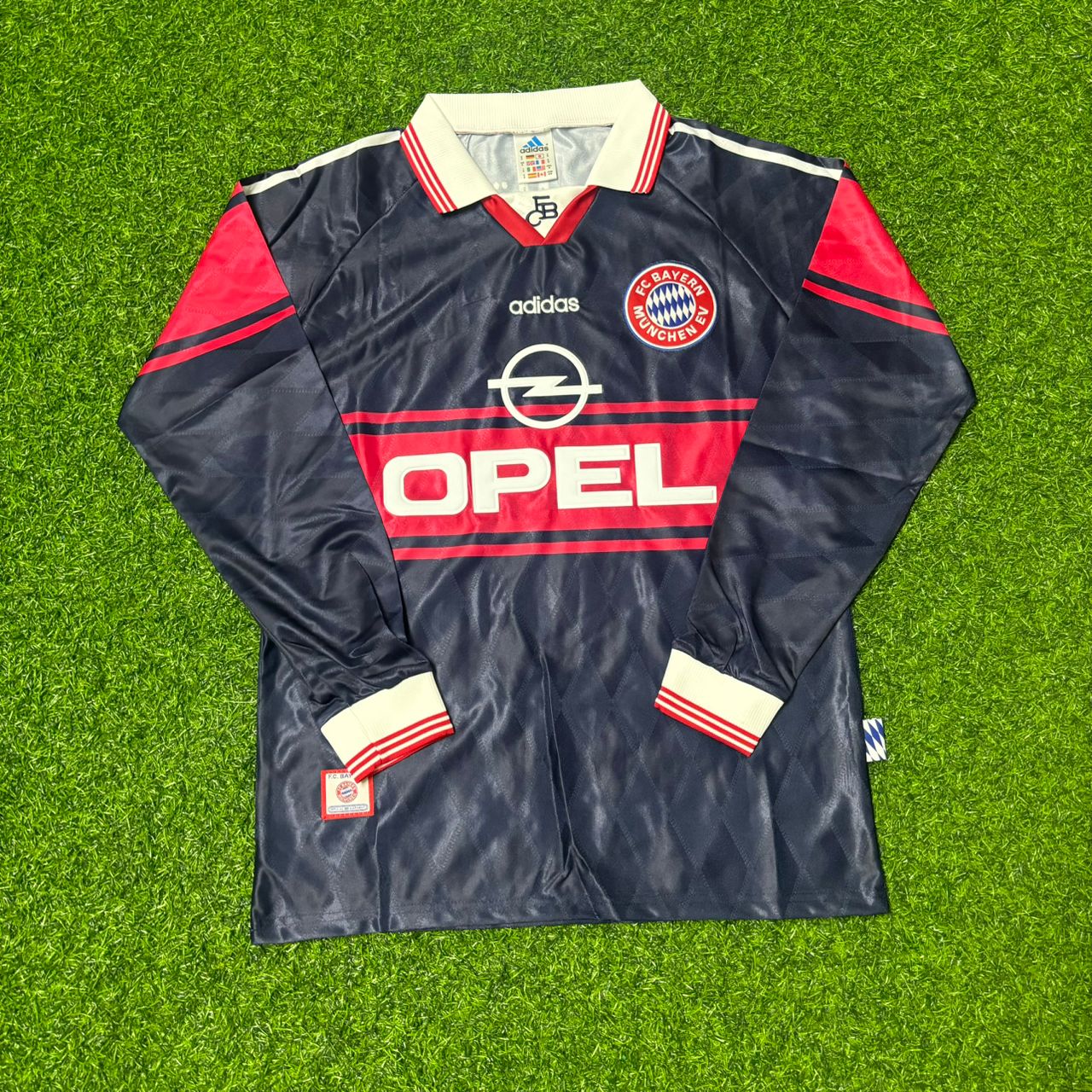 Lothar Matthäus FC Bayern München 1997/98 Saison Langarm Heim Retro Trikot