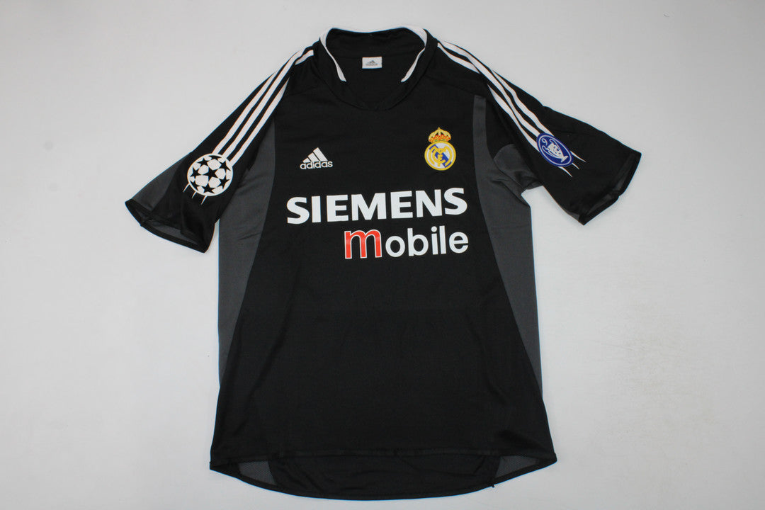 Guti Hernandez #14 Real Madrid 2004-2005 Away Black Retro Jersey