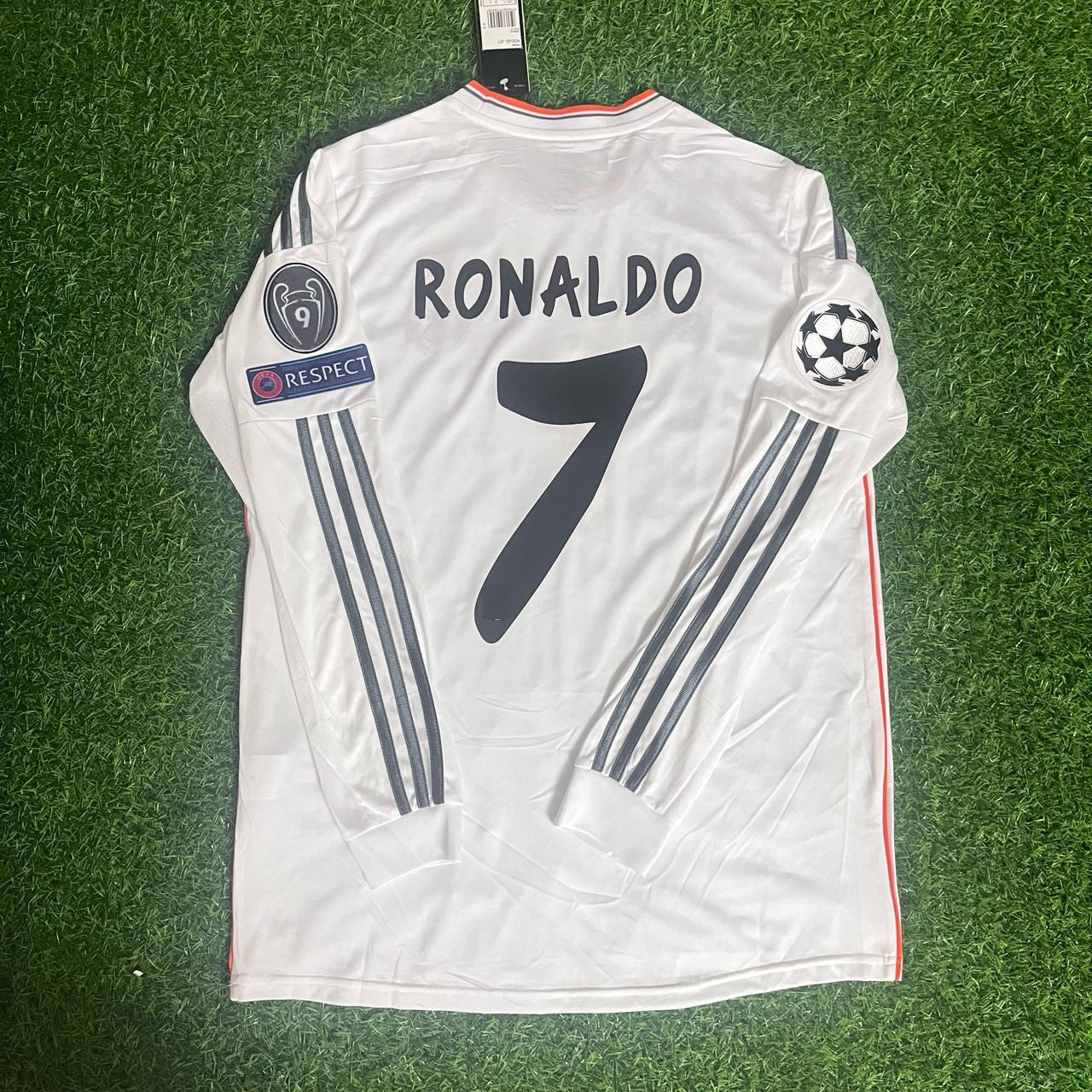 Cristiano Ronaldo Real Madrid 2014 Lisbon Final Champions League Long Sleeve Jersey Soccer Shirt