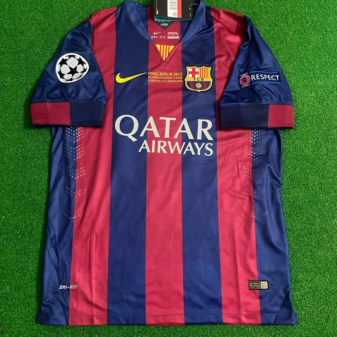 Lionel Messi Barcelona 2015 Final Berlin Champions League Jersey Trikot