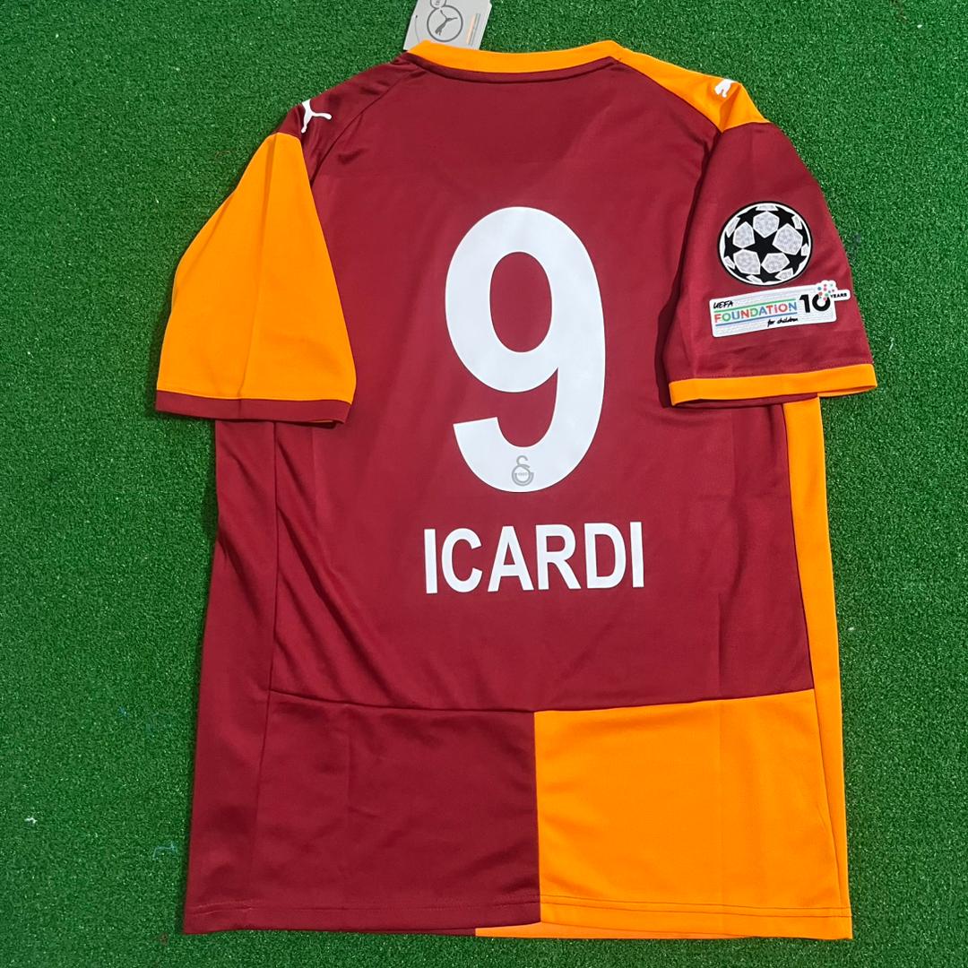 Mauro Icardi – Galatasaray 2026 5 Stars Kit Soccer Jersey – | Trikot | Maillot | Forma Soccer Shirt