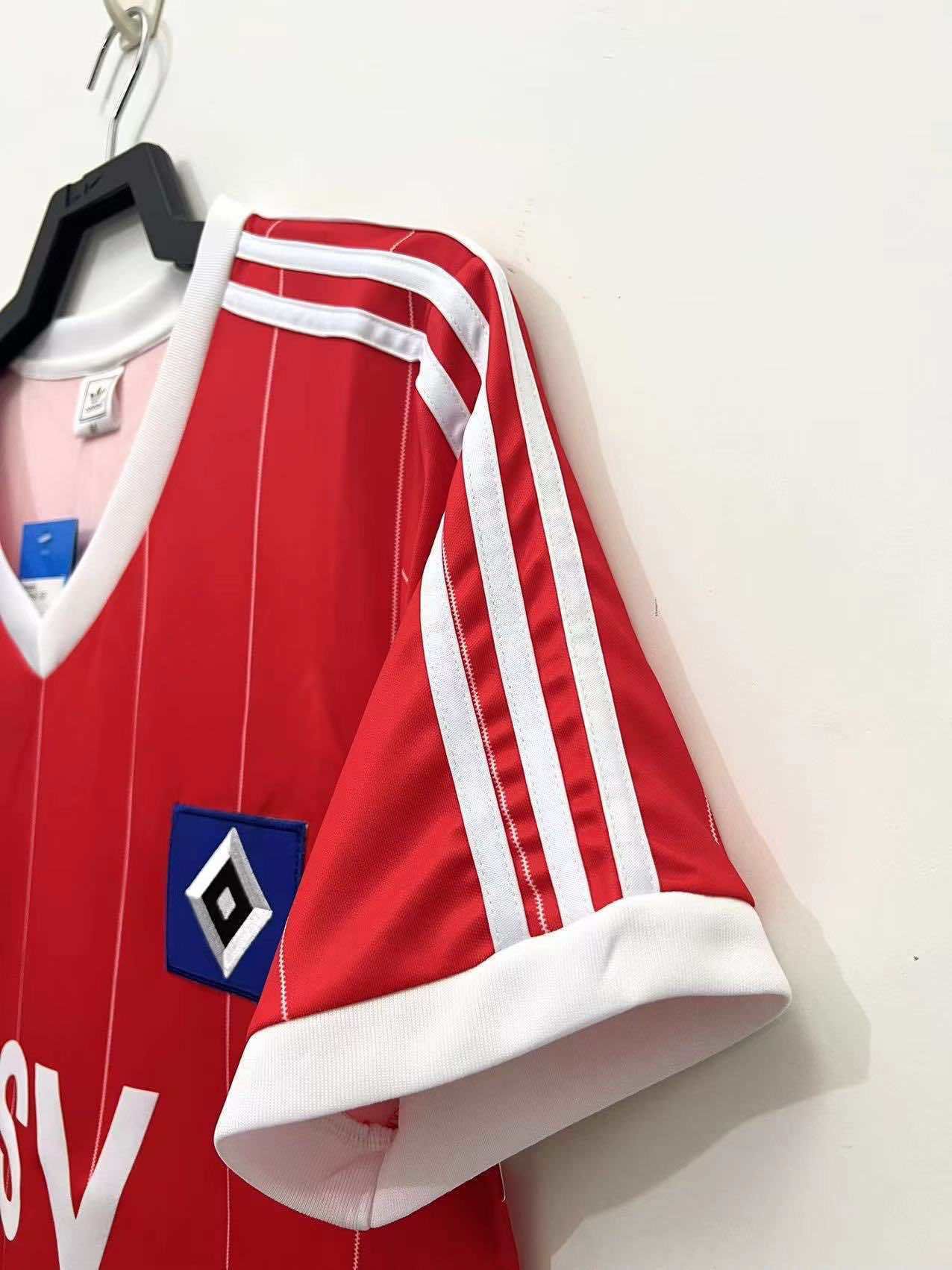 HSV 1983/84 Rotes Heimtrikot Hamburger SV Fußball Trikot