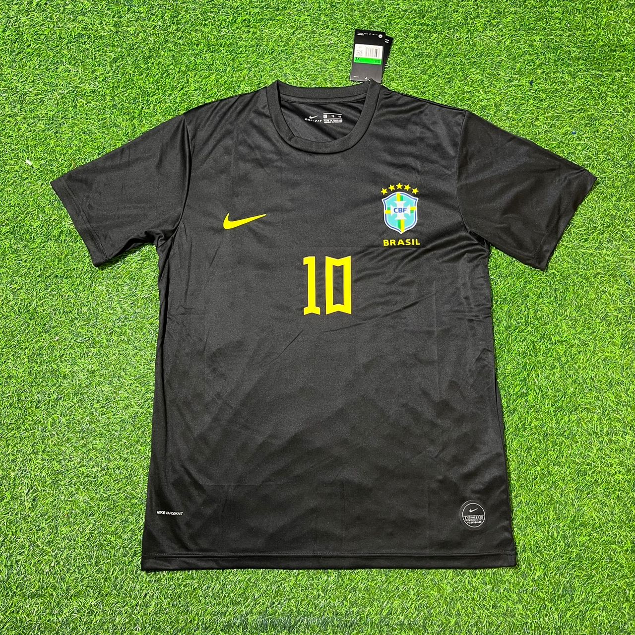 Kaka Brazil Black Retro Football Jersey Kit