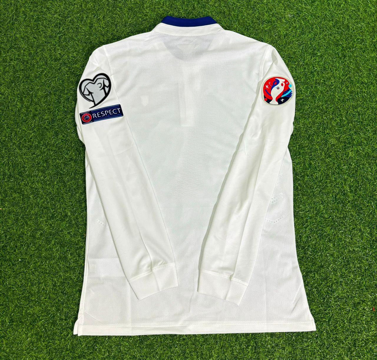 Portugal EURO 2016 White Long Sleeve Retro Football Jersey