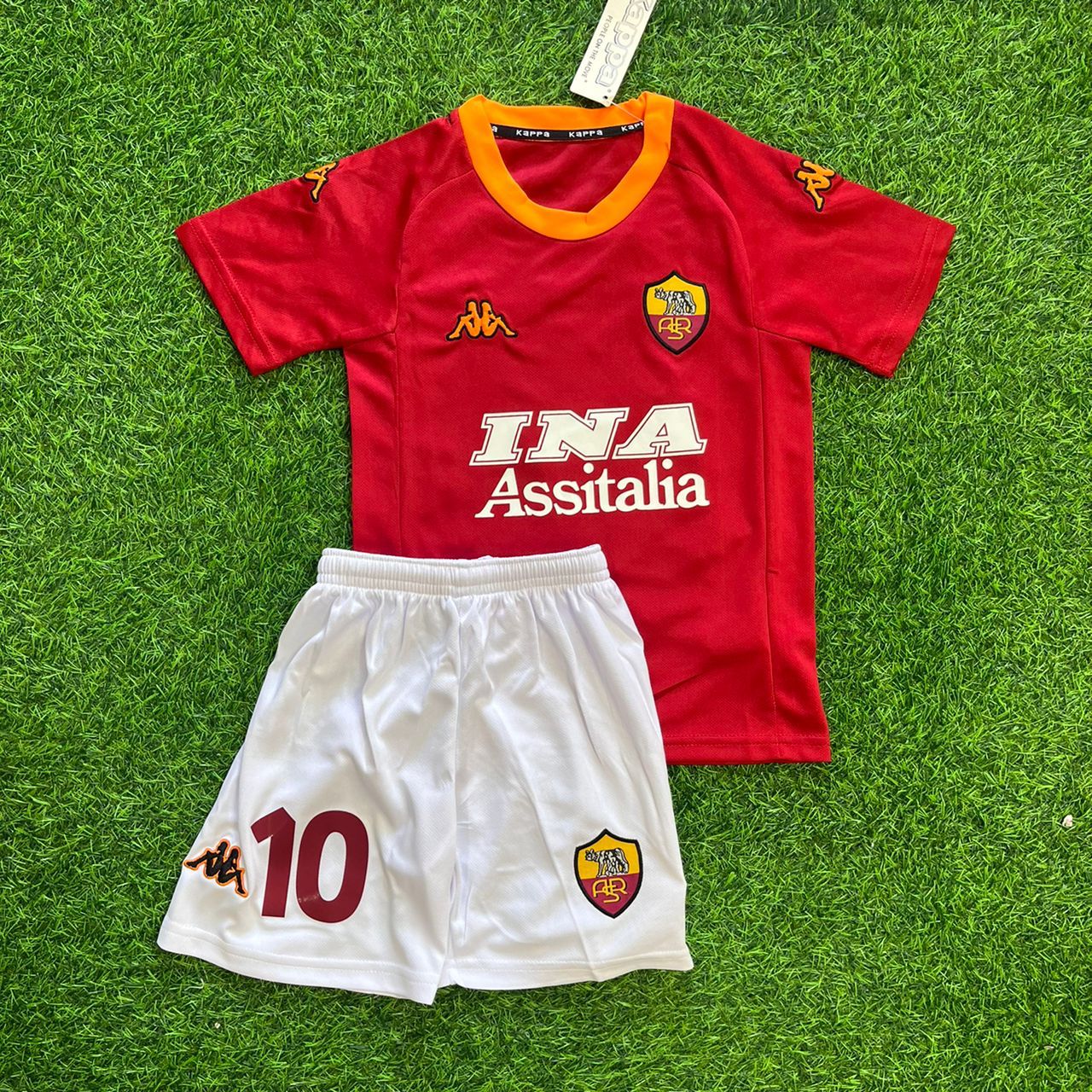 Francesco Totti 2001 02 Home Kids Kit – Kit Jersey for Children