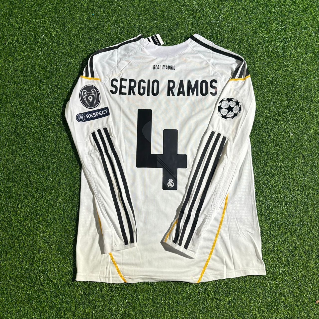 Sergio Ramos 2009 Retro Home Retro Football Kit Trikot Soccer Shirt