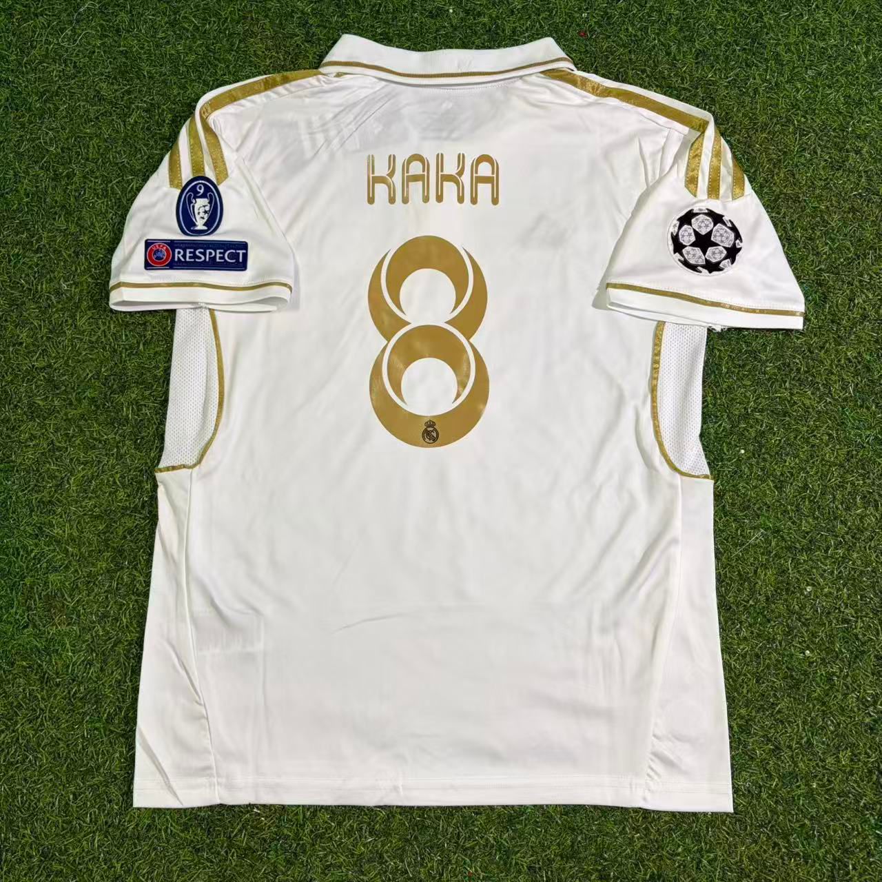 KAKA LEITE Golden Champions League Short Sleeve Jersey Soccer Shirt