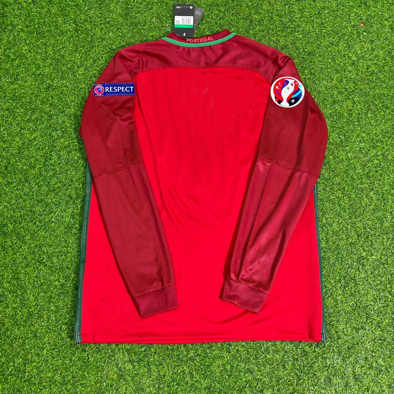 Portugal EURO 2016 Final Long Sleeve Retro Football Jersey