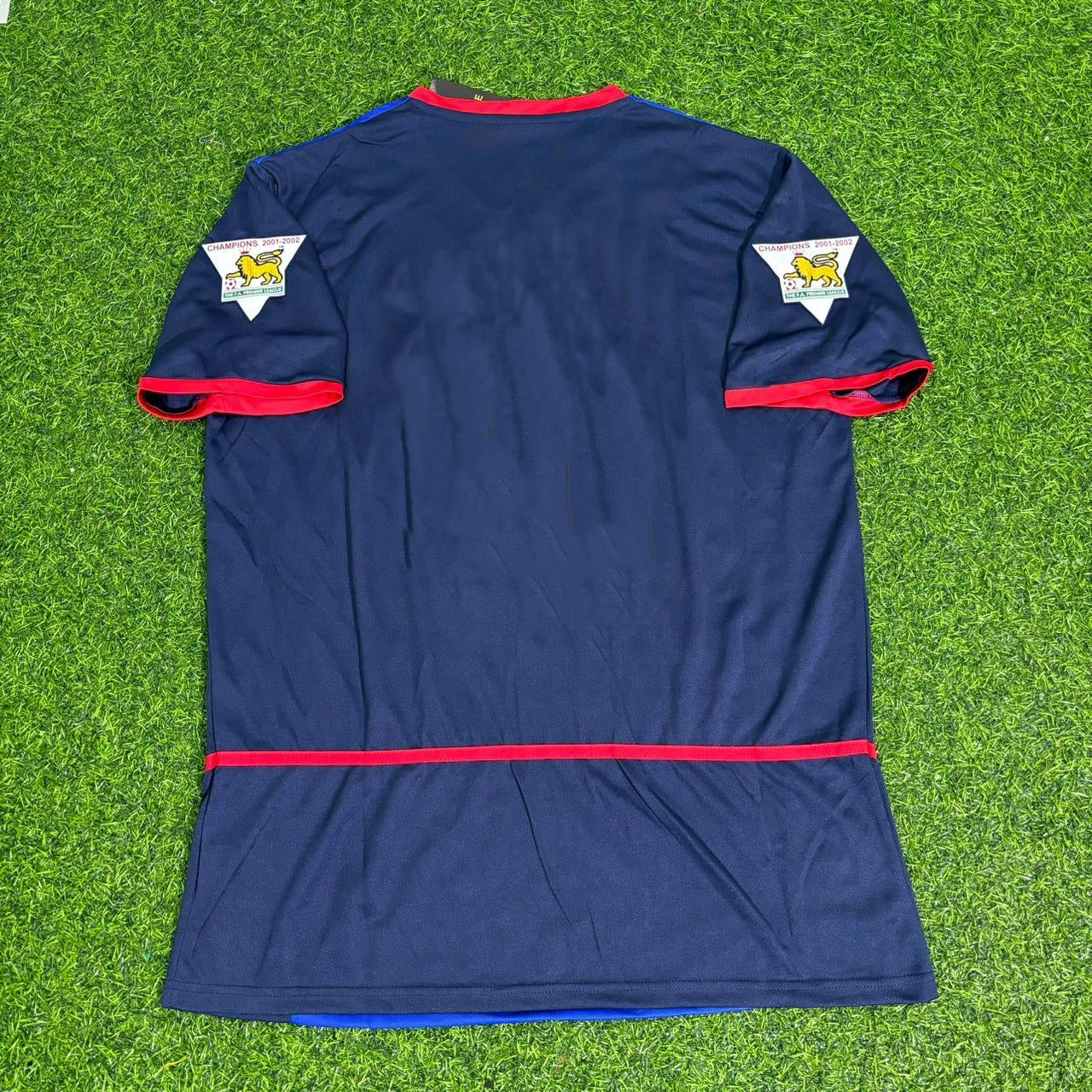 Arsenal 2002-2004 Black Blue o2 Retro Kit Jersey Trikot Maglia Camiseta Soccer Shirt