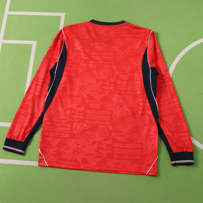 England 2026 World Cup Red Long Sleeve Trikot Maillot Jersey