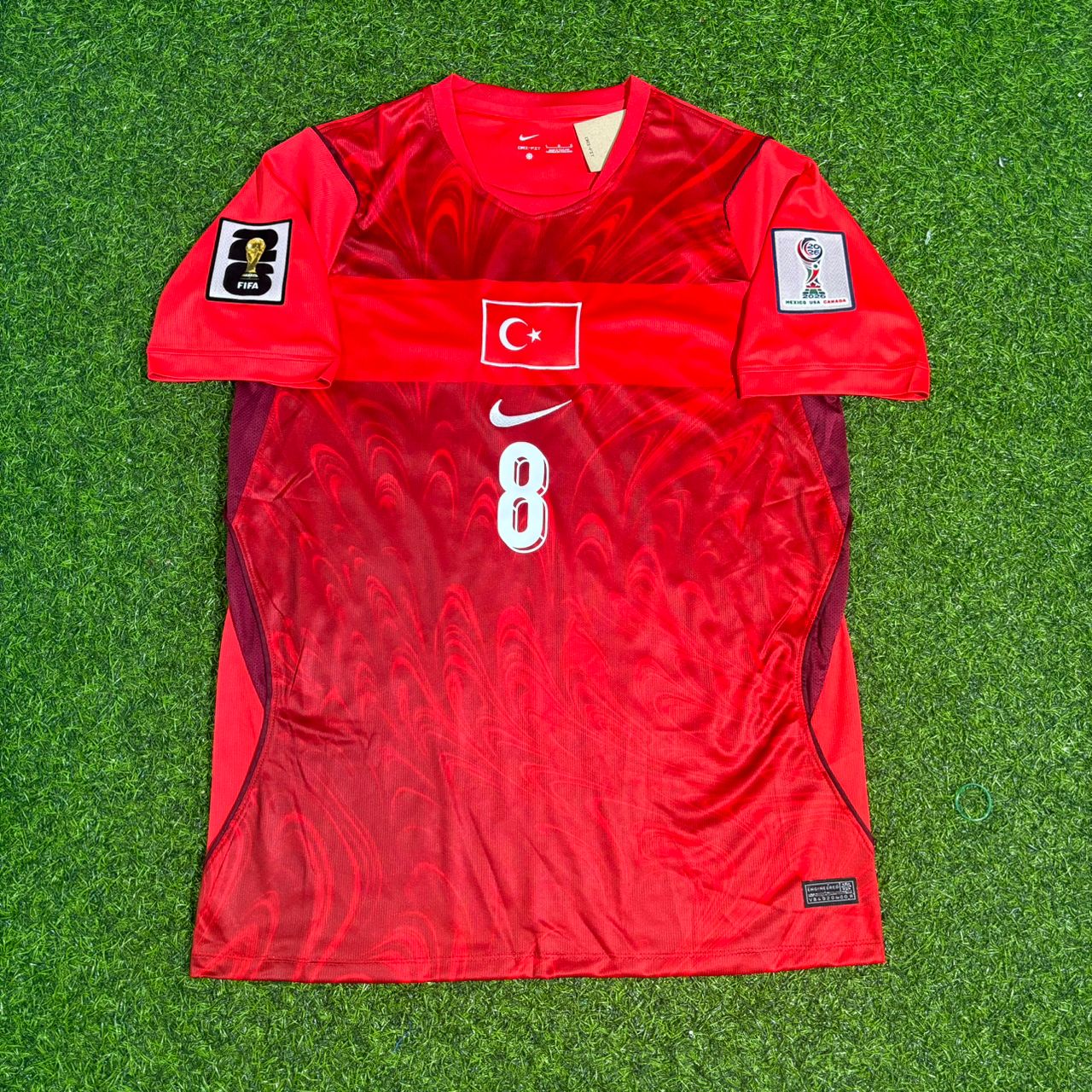 Arda Güler #8 Turkey Türkiye - World Cup 2026 - Home Red - Jersey Trikot - Maillot Maglia