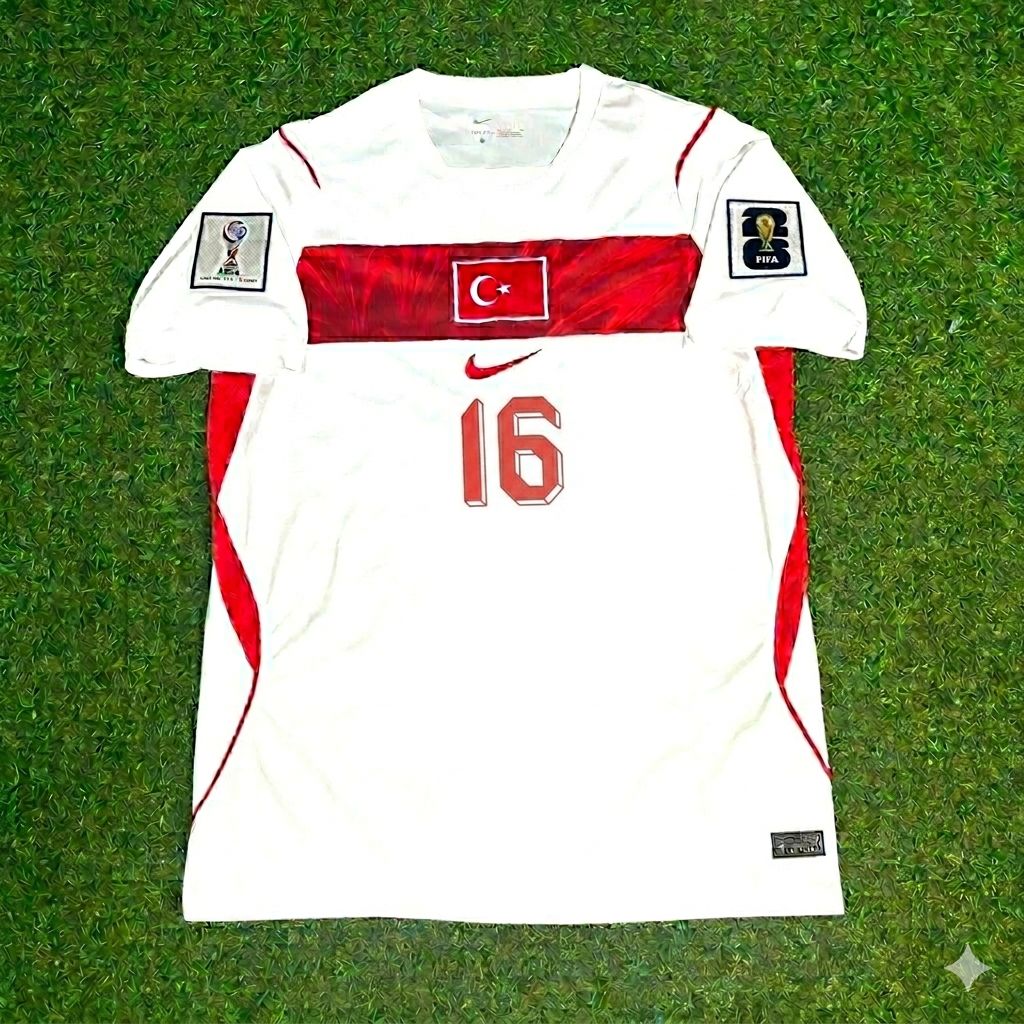 İsmail Yüksek #16 Turkey Türkiye - World Cup 2026 -Away White - Jersey Trikot - Maillot Maglia