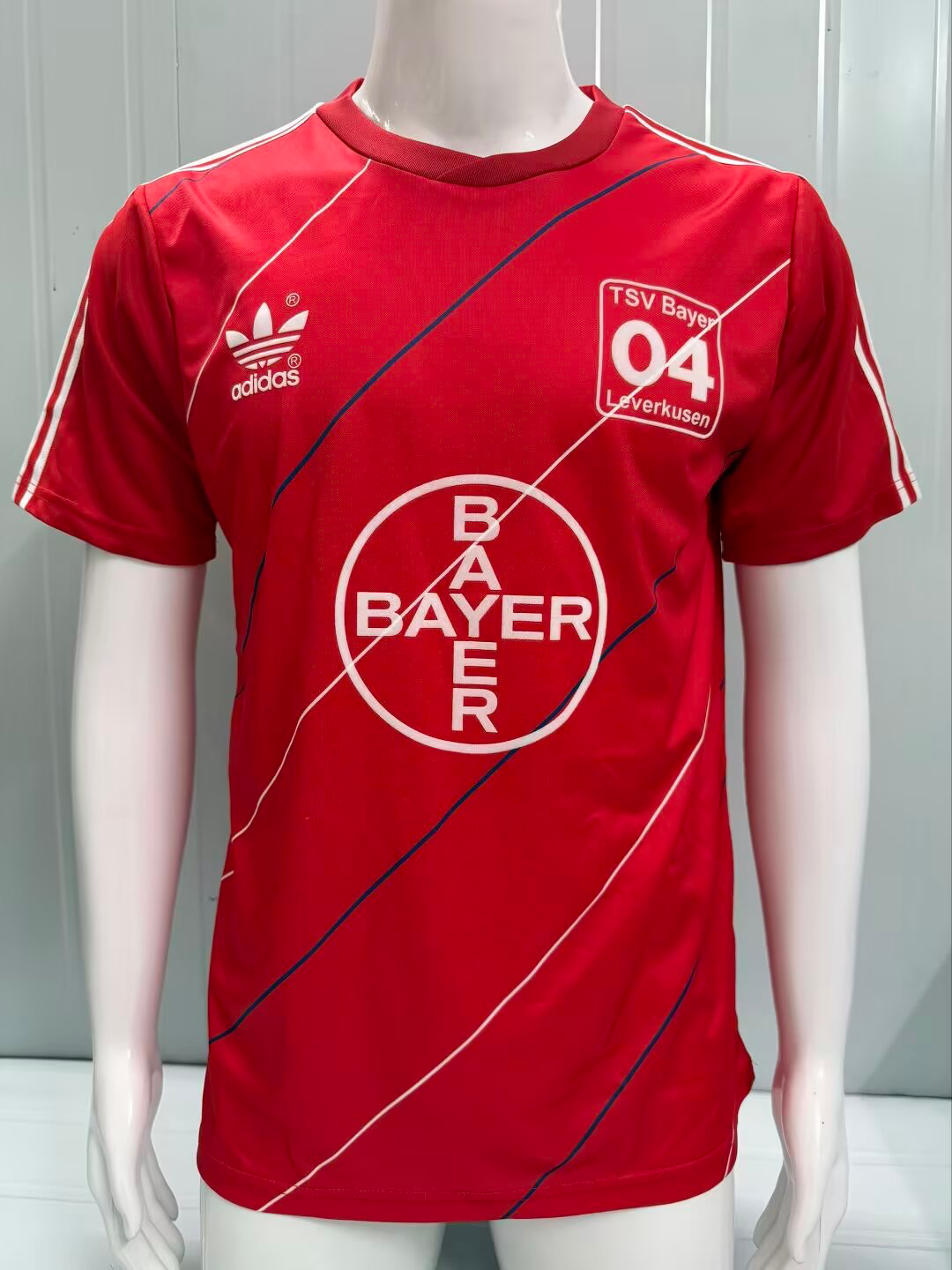 Bayer 04 Leverkusen 1987-88 Home Trikot Rot