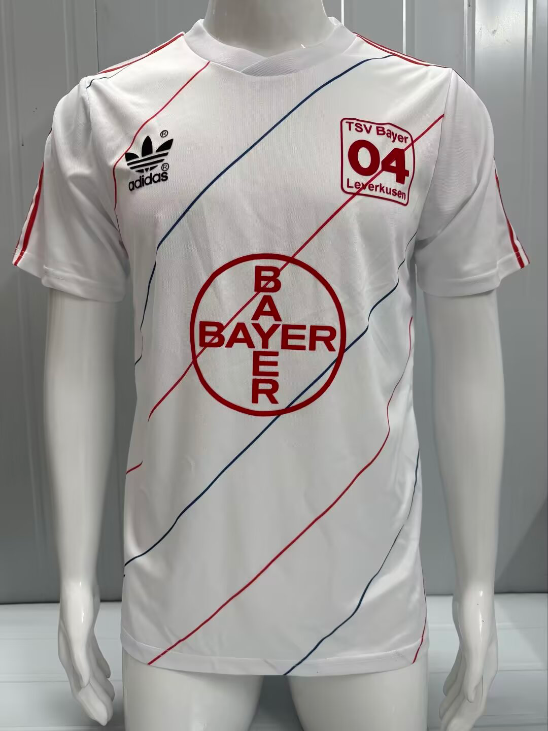 Bayer 04 Leverkusen 1987-88 Away Trikot Weiß