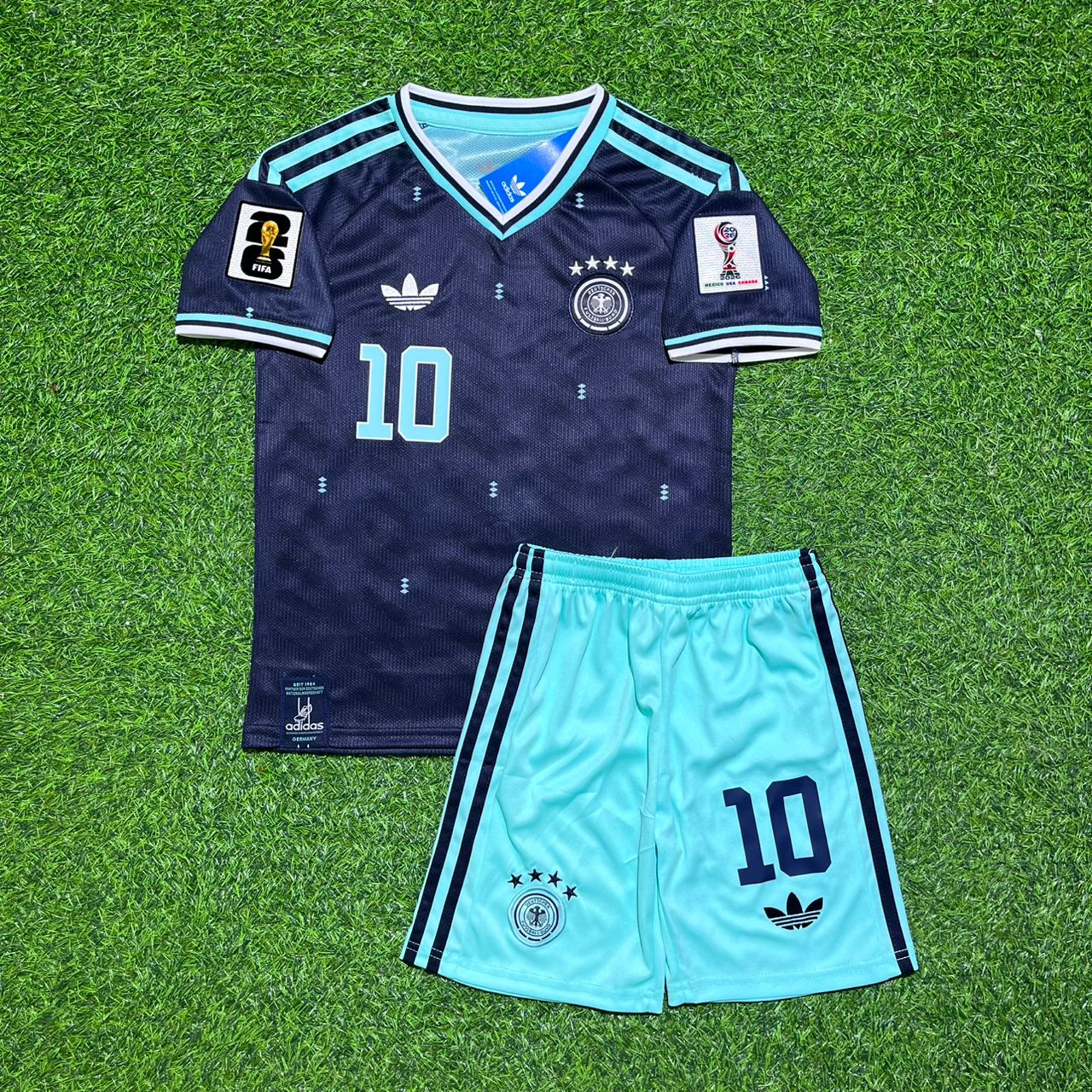 Jamal Musiala 10- Germany 2026 World Cup Kids Football Jersey Kit