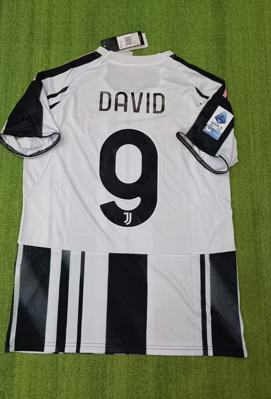Jonathan David Juventus Home New Season 2026 Jersey Trikot Maillot Soccer Shirt