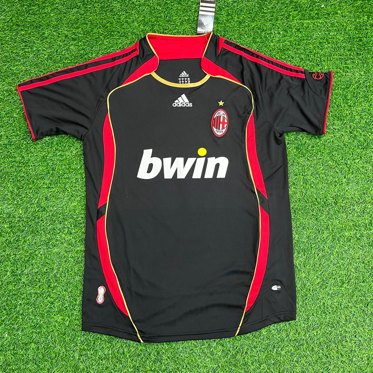 Kaká Leite AC Milan 2006-2007 Black Retro Soccer Kit Jersey