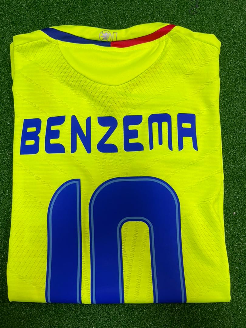 Karim Benzema – Olympique Lyon 2008–2009 Third Kit Jersey – | Trikot | Maillot Soccer Shirt