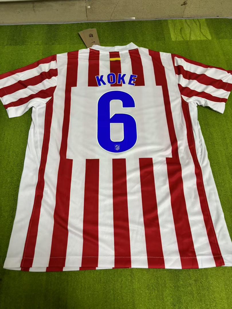 Koke Atletico Madrid New Season Jersey Soccer Shirt Trikot