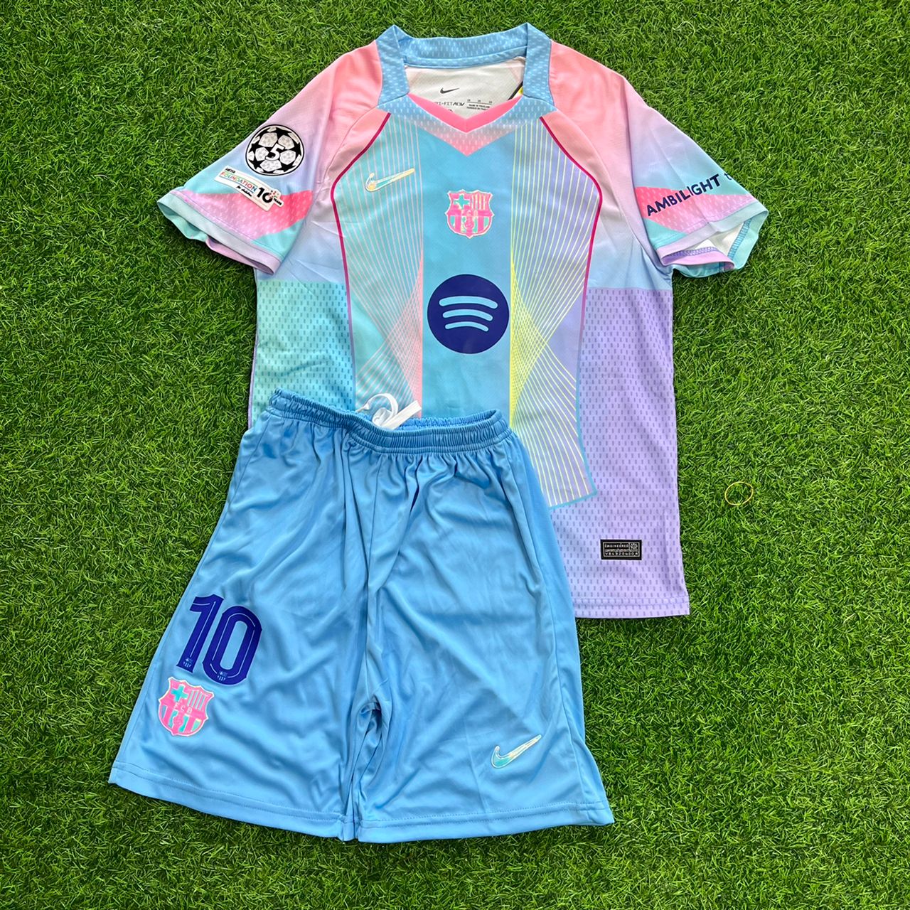 Lamine Yamal Barcelona Miami Sunset New Season 2026 Kids Jersey Kinder Trikot Maillot Soccer Shirt