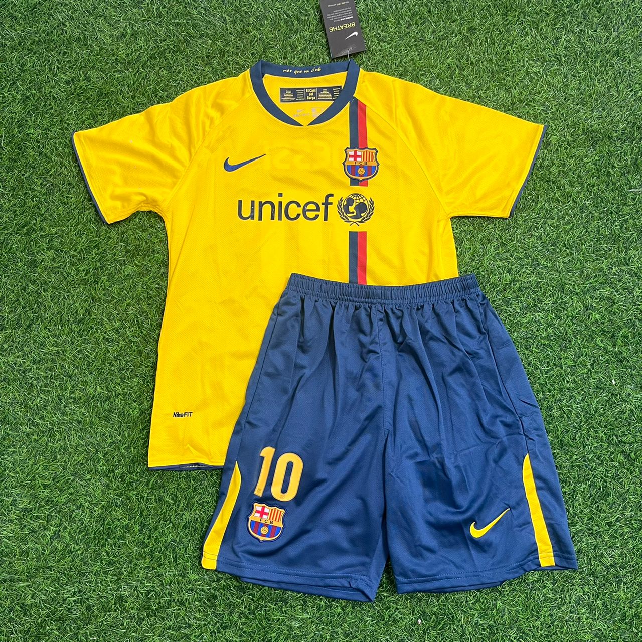 Lionel Messi – Barcelona 2008 2009 Retro Kit Jersey – | Trikot | Maillot Soccer Shirt