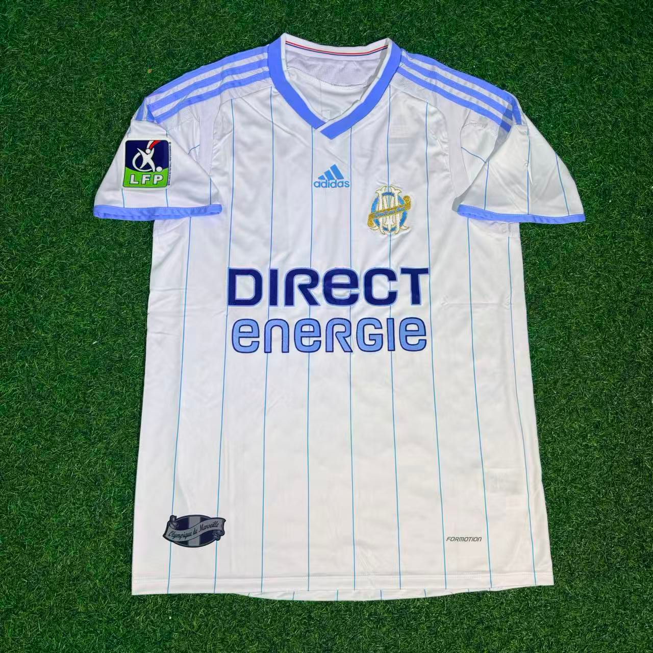 Mamadou Niang 11 – Olympique Marseille 2010 White Retro Kit Jersey Trikot Maillot