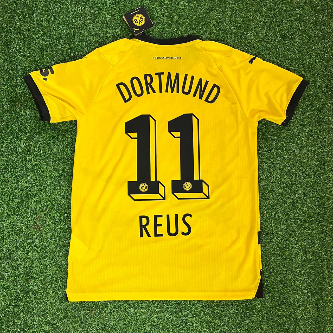 Marco Reus Borussia Dortmund 2023/24 Final Season Home Retro Football Jersey Kit