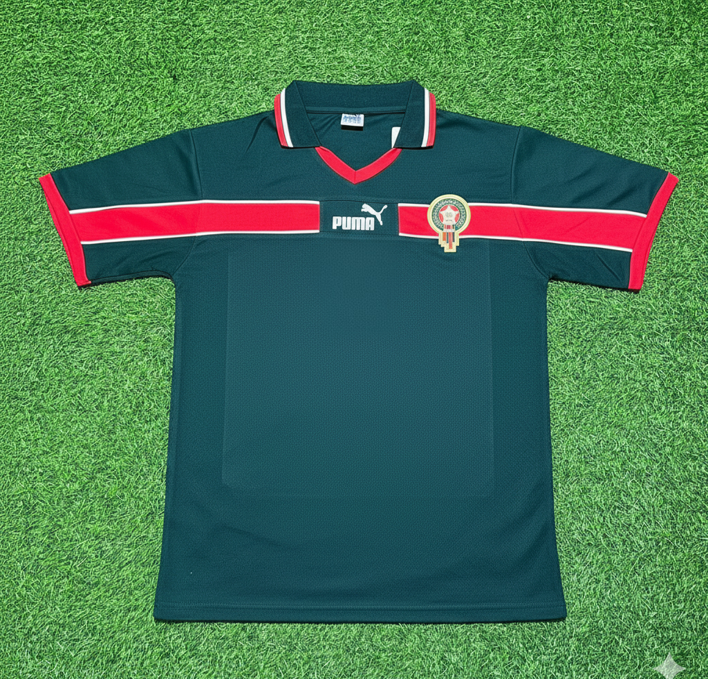 Yassine Bounou Morocco Goalkeeper Home Retro Football Jersey