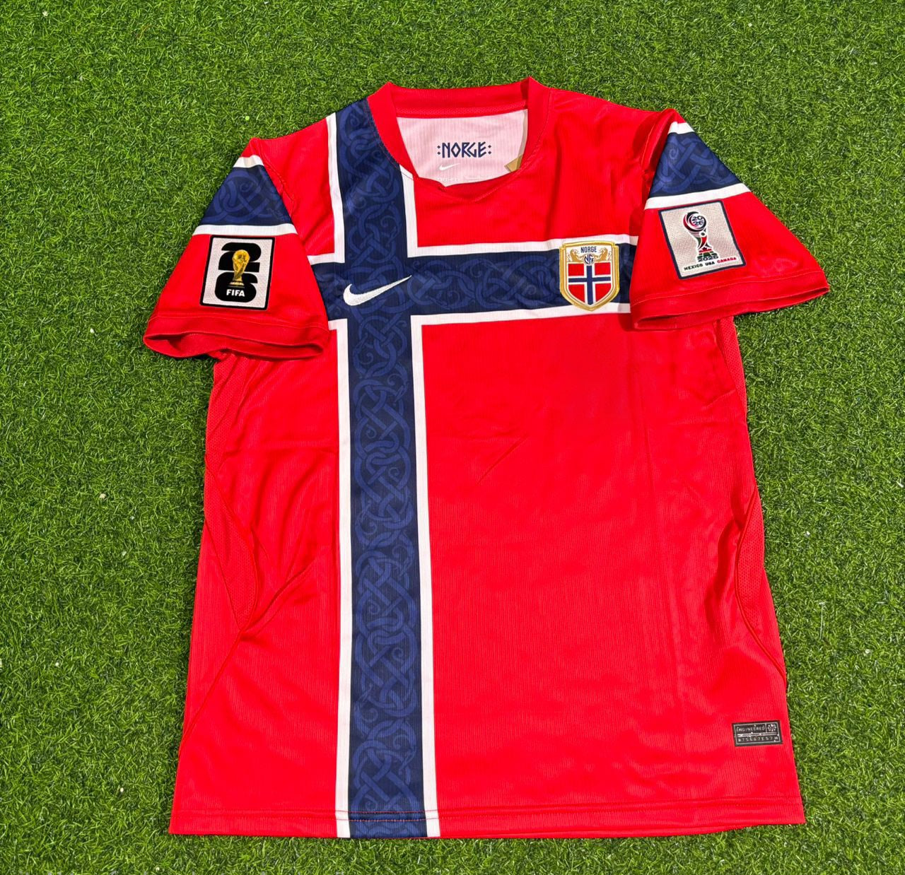 Ørjan Nyland Norway Goalkeeper 2026 World Cup Home Football Jersey