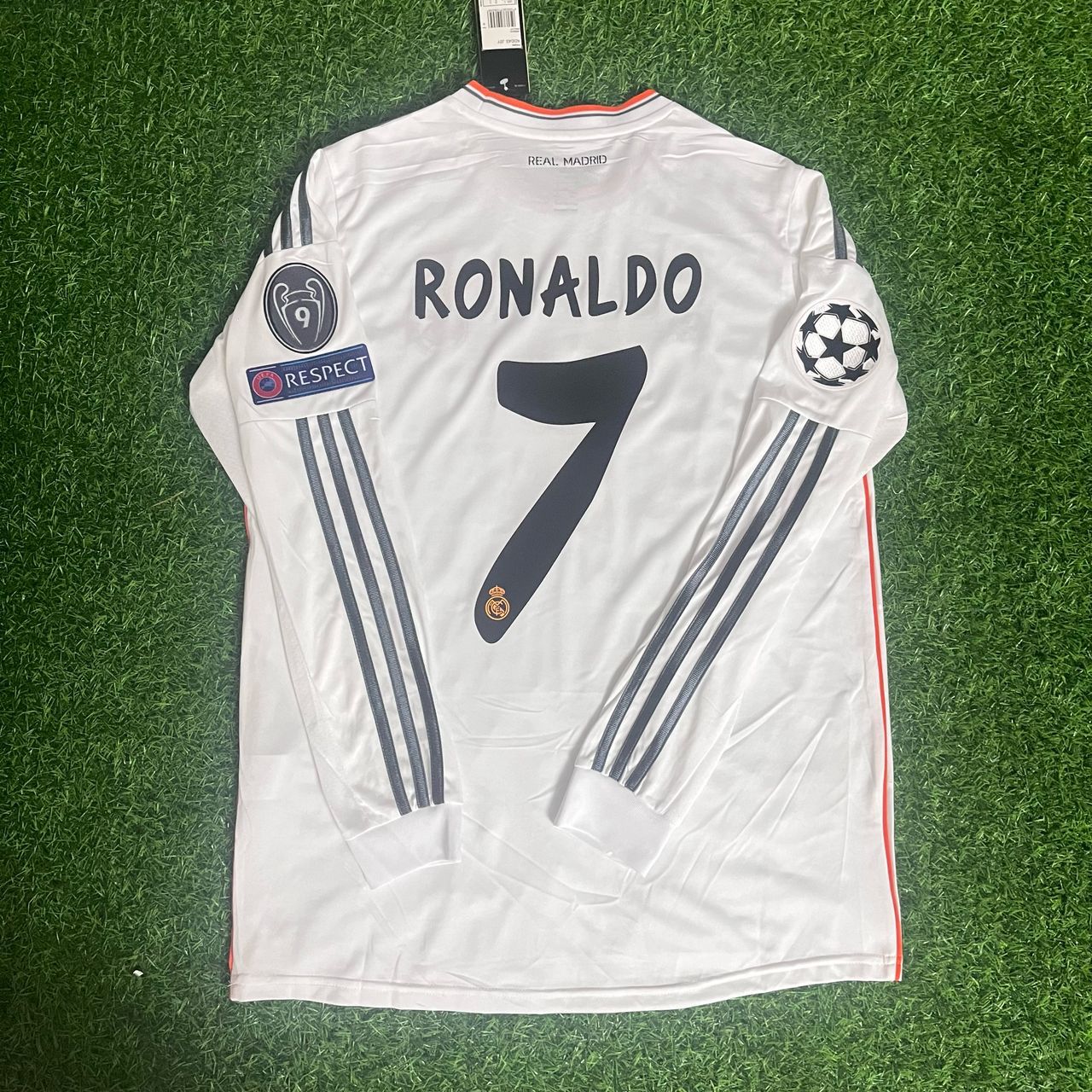 Cristiano Ronaldo 2014 CL Final Retro Long Sleeve Football Jersey
