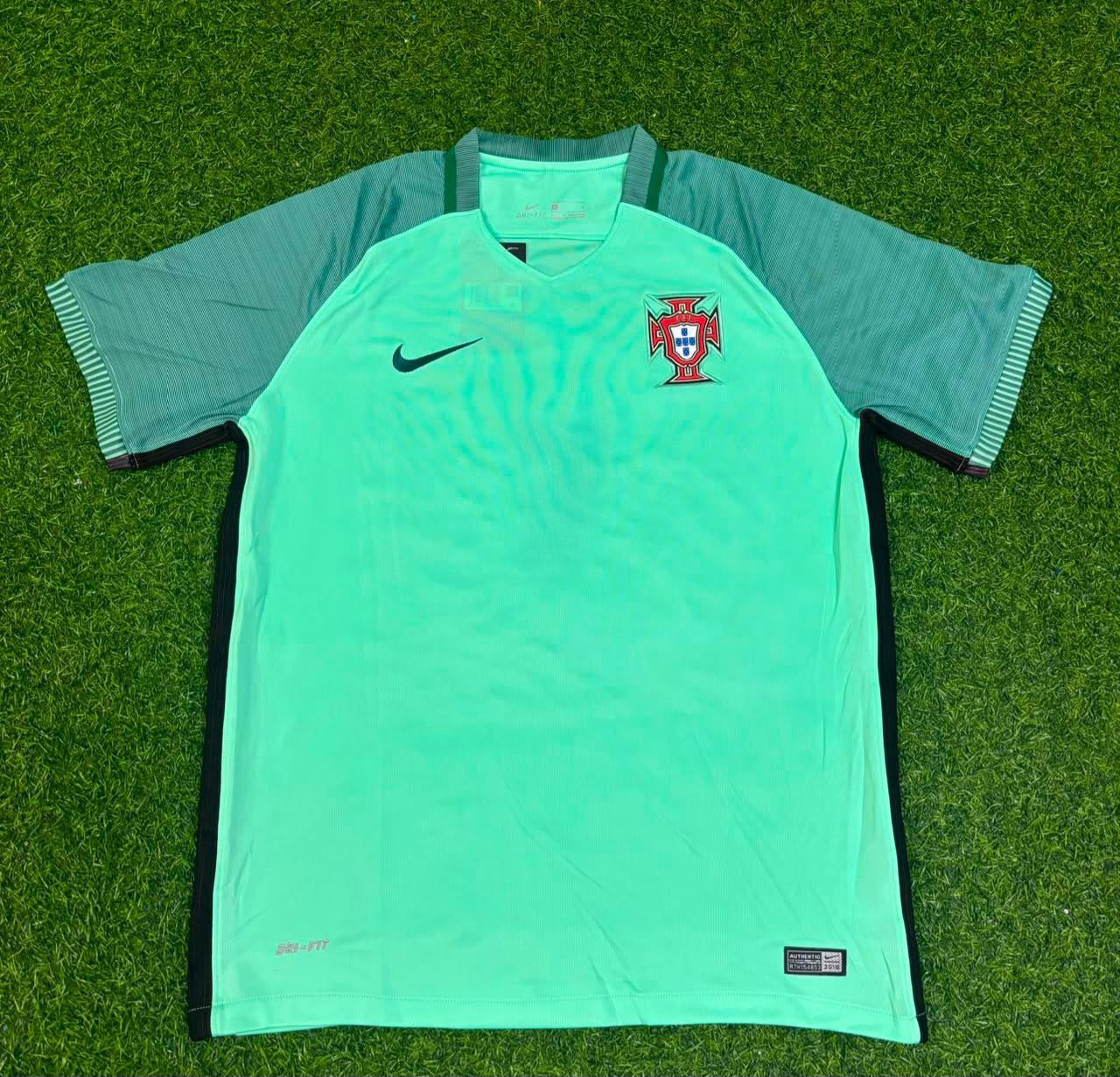 Brunu Alves Portugal EURO 2016 Green Retro Football Jersey Trikot Maillot